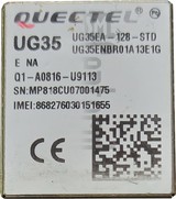 تحقق من رقم IMEI QUECTEL UG35 على imei.info
