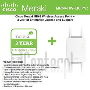 Verificación del IMEI  Meraki MR66 en imei.info