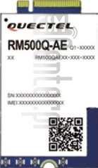 Vérification de l'IMEI QUECTEL RM500Q-AE sur imei.info