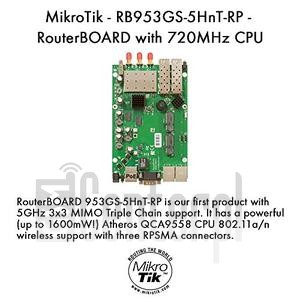 Verificação do IMEI MIKROTIK RouterBOARD 953GS-5HnT (RB953GS-5HnT) em imei.info