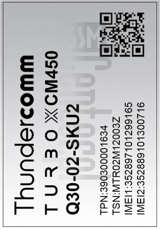 Controllo IMEI THUNDERCOMM Turbox CM450 su imei.info