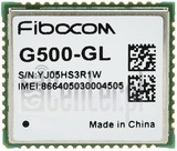 Skontrolujte IMEI FIBOCOM G500-GL na imei.info