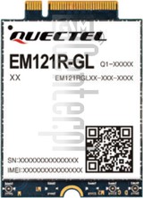 Verificação do IMEI QUECTEL EM121R-GL em imei.info