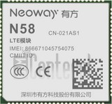 Kontrola IMEI NEOWAY N58-EA na imei.info