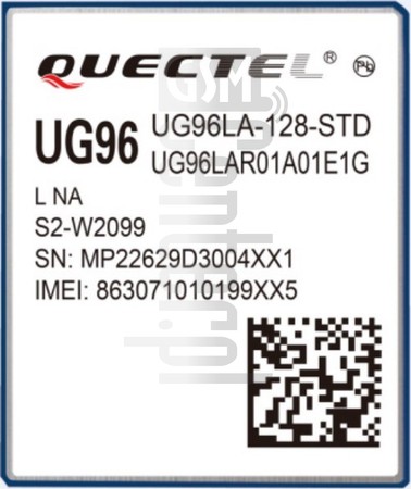 Verificación del IMEI  QUECTEL UG96 en imei.info