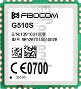Verificación del IMEI  FIBOCOM G510S en imei.info