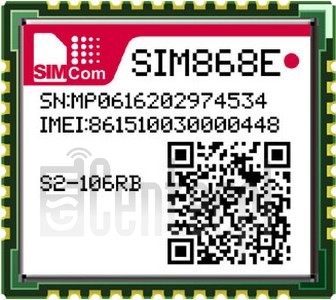 Skontrolujte IMEI SIMCOM SIM868E na imei.info
