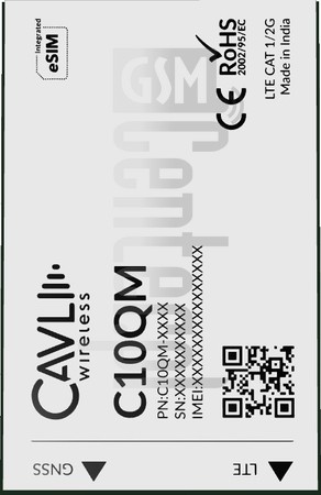 Verificação do IMEI CAVLI C10QM em imei.info