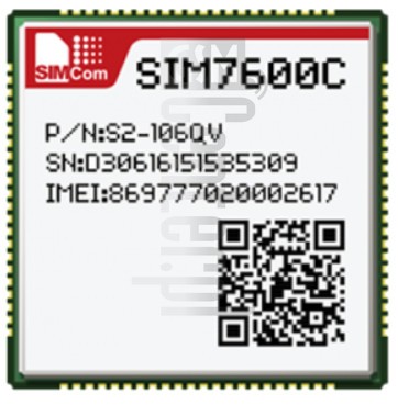 Перевірка IMEI SIMCOM SIM7600C на imei.info