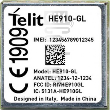 Verificação do IMEI TELIT HE910-GL em imei.info