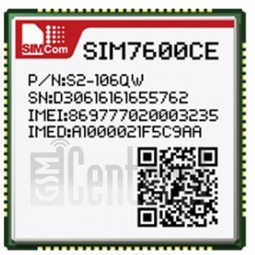 Vérification de l'IMEI SIMCOM SIM7600CE sur imei.info