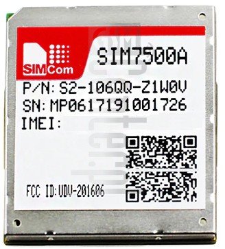 Skontrolujte IMEI SIMCOM SIM7500A na imei.info