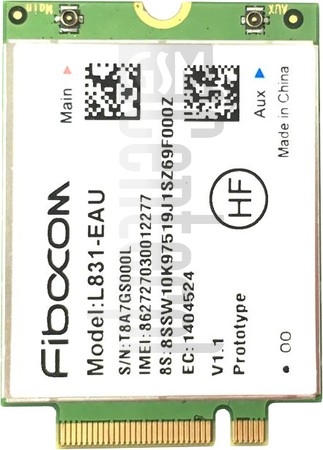 Vérification de l'IMEI FIBOCOM L831-EAU sur imei.info