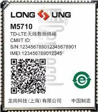 Verificación del IMEI  LONGSUNG M5710 en imei.info