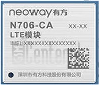 Pemeriksaan IMEI NEOWAY N706 di imei.info