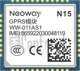 IMEI Check NEOWAY N15 on imei.info