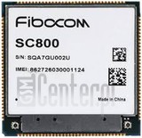 Vérification de l'IMEI FIBOCOM SC800 sur imei.info