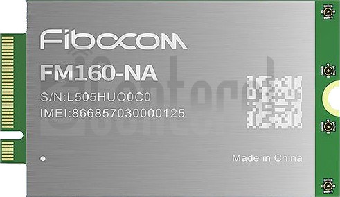Kontrola IMEI FIBOCOM FM160-NA na imei.info
