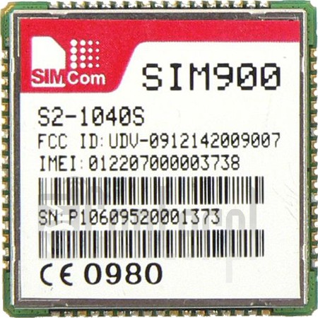 imei.infoのIMEIチェックSIMCOM SIM900A-G