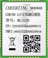 在imei.info上的IMEI Check CHEERZING ML2520