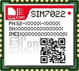 Verificación del IMEI  SIMCOM SIM7022 en imei.info