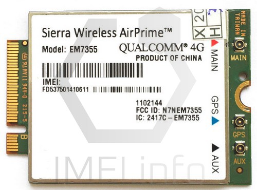 SIERRA WIRELESS EM7355 Specification - IMEI.info