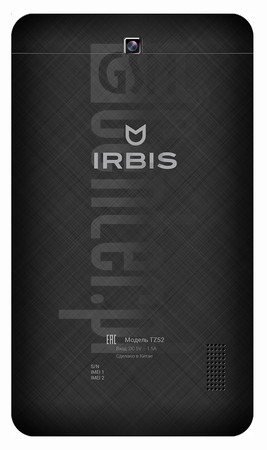 Verificação do IMEI IRBIS TZ52 7.0" em imei.info