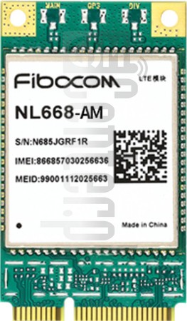 Vérification de l'IMEI FIBOCOM NL668-AM-00 sur imei.info