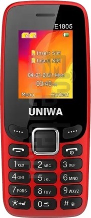 Skontrolujte IMEI UNIWA E1805 na imei.info