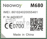 Verificação do IMEI NEOWAY M680 em imei.info