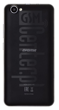 Verificación del IMEI  DIGMA Vox G501 4G en imei.info