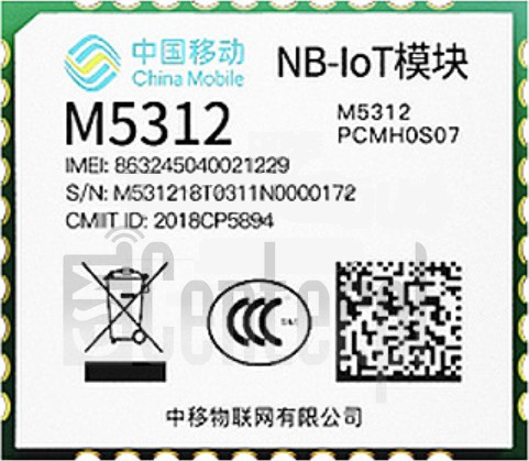 Vérification de l'IMEI CHINA MOBILE M5312 sur imei.info