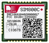 Vérification de l'IMEI SIMCOM SIM800C sur imei.info