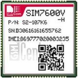 Vérification de l'IMEI SIMCOM SIM7600V-H sur imei.info