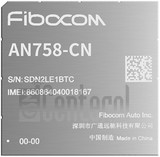 Vérification de l'IMEI FIBOCOM AN758-CN sur imei.info