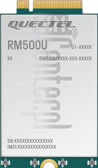 Verificação do IMEI QUECTEL RM500U-CNV em imei.info