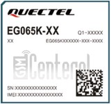 Verificação do IMEI QUECTEL EG065K-EA em imei.info