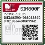 Verificação do IMEI SIMCOM SIM800F em imei.info