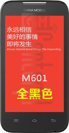 Перевірка IMEI CHINA MOBILE M601 на imei.info