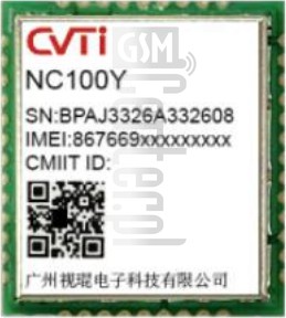 Vérification de l'IMEI CVTI NC100Y sur imei.info