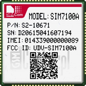 在imei.info上的IMEI Check SIMCOM SIM7100A