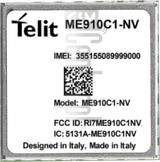 Verificação do IMEI TELIT ME910C1-NV em imei.info