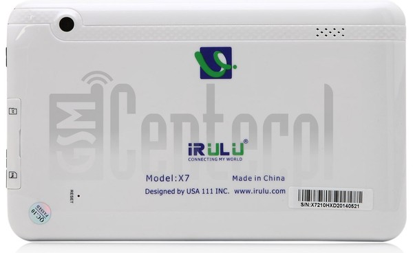 Vérification de l'IMEI IRULU X7 7" sur imei.info