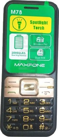 Vérification de l'IMEI MAXFONE M78 sur imei.info