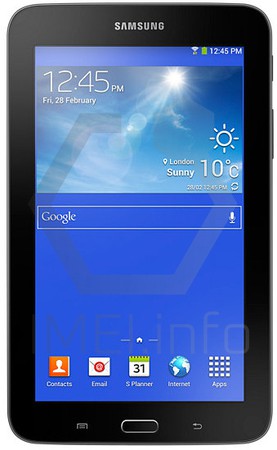 Vérification de l'IMEI SAMSUNG T113 Galaxy Tab 3 Lite sur imei.info