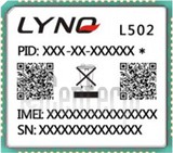 Skontrolujte IMEI LYNQ L502 na imei.info