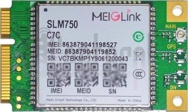 Перевірка IMEI MEIGLINK SLM750 на imei.info
