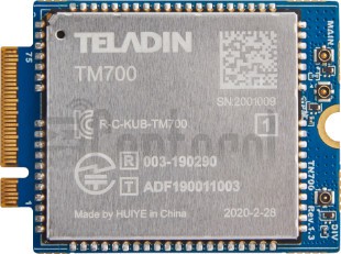 Skontrolujte IMEI TELADIN TM700 na imei.info