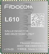 Verificación del IMEI  FIBOCOM L610-CN en imei.info