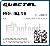 Controllo IMEI QUECTEL RG500Q-NA su imei.info